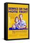 Service on the Home Front-Louis Hirshman-Framed Stretched Canvas