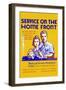 Service on the Home Front-Louis Hirshman-Framed Art Print