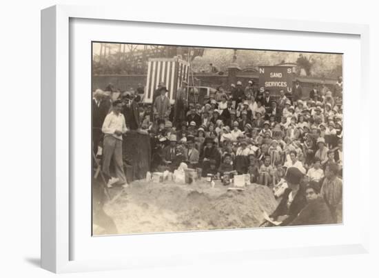 Service on the Sand-null-Framed Photographic Print