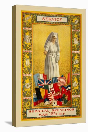 Service, Surgical Dressings for War Relief-Thomas Tryon-Stretched Canvas
