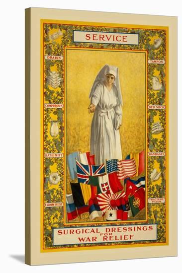 Service, Surgical Dressings for War Relief-Thomas Tryon-Stretched Canvas