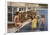 Servicemen, Bathing Girls, Silver Springs, Florida-null-Framed Art Print