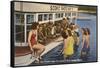Servicemen, Bathing Girls, Silver Springs, Florida-null-Framed Stretched Canvas