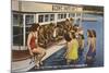 Servicemen, Bathing Girls, Silver Springs, Florida-null-Mounted Art Print