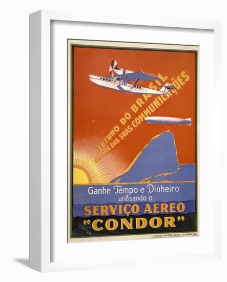 Servico Aereo "Condor"-null-Framed Art Print