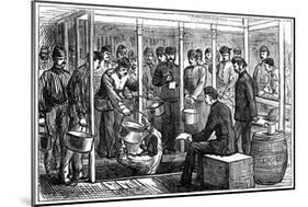 Serving Out Porter on a Troop-Ship, 1878-null-Mounted Giclee Print