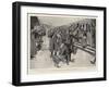 Serving Out Tea to Russian Soldiers at a Wayside Station on the Transsiberian Railway-Frank Craig-Framed Giclee Print