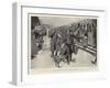 Serving Out Tea to Russian Soldiers at a Wayside Station on the Transsiberian Railway-Frank Craig-Framed Giclee Print