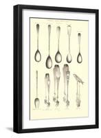 Serving Spoons and Fancy Tongs-null-Framed Art Print