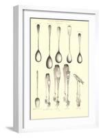 Serving Spoons and Fancy Tongs-null-Framed Art Print