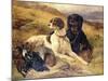 Serving the Guns-Edwin Henry Landseer-Mounted Giclee Print