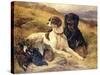 Serving the Guns-Edwin Henry Landseer-Stretched Canvas