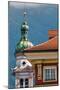 Servite Church clock tower, Old Town, Innsbruck, Tyrol, Austria.-Michael DeFreitas-Mounted Photographic Print