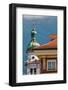 Servite Church clock tower, Old Town, Innsbruck, Tyrol, Austria.-Michael DeFreitas-Framed Photographic Print