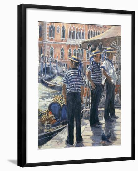 Servizzio Gondole, Grand Canal-Rosemary Lowndes-Framed Giclee Print