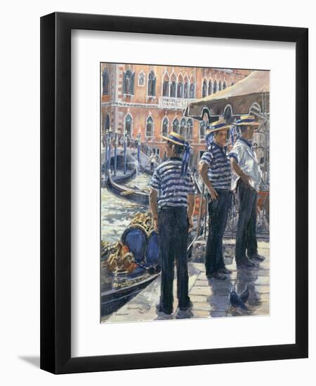 Servizzio Gondole, Grand Canal-Rosemary Lowndes-Framed Giclee Print