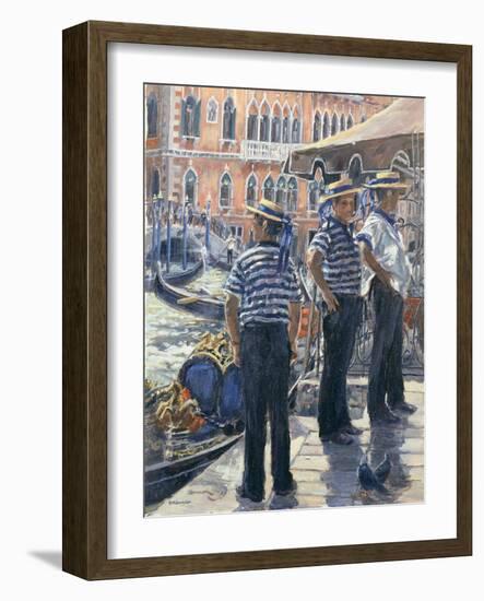 Servizzio Gondole, Grand Canal-Rosemary Lowndes-Framed Giclee Print