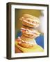 Sesame and Poppy Seed Bagels with Salmon Slices-null-Framed Photographic Print