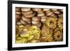 Sesame Round Bread in the Old City, Jerusalem, Israel, Middle East-Yadid Levy-Framed Photographic Print