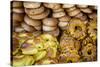 Sesame Round Bread in the Old City, Jerusalem, Israel, Middle East-Yadid Levy-Stretched Canvas