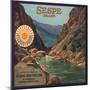 Sespe Brand - Fillmore, California - Citrus Crate Label-Lantern Press-Mounted Art Print