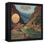 Sespe Brand - Fillmore, California - Citrus Crate Label-Lantern Press-Framed Stretched Canvas