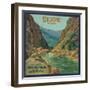 Sespe Orange Label - Fillmore, CA-Lantern Press-Framed Art Print