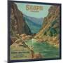 Sespe Orange Label - Fillmore, CA-Lantern Press-Mounted Art Print