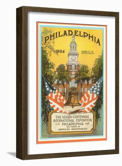 Sesqui-Centennial Poster, Philadelphia, Pennsylvania, 1926-null-Framed Art Print