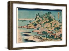 Sesshu Ajigawaguchi Tenposan-Katsushika Hokusai-Framed Giclee Print