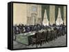 Session of the International Labor Conference. Berlin, Germany-null-Framed Stretched Canvas