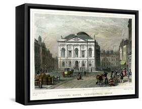 Sessions House, Clerkenwell Green, Islington, London, 1831-S Lacey-Framed Stretched Canvas