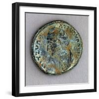 Sestertius from Imperial Age, Recto, Roman Coins-null-Framed Giclee Print