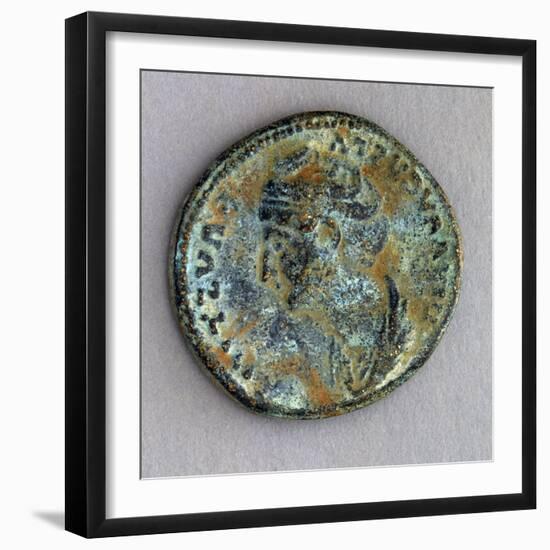 Sestertius from Imperial Age, Recto, Roman Coins-null-Framed Giclee Print