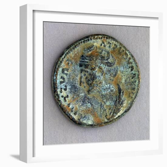 Sestertius from Imperial Age, Recto, Roman Coins-null-Framed Giclee Print