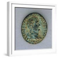 Sestertius from Imperial Age, Recto, Roman Coins-null-Framed Giclee Print