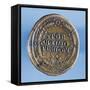 Sestertius of Emperor Trajan, Minted in Rome with Inscription Spqr, Verso, Roman Coins AD-null-Framed Stretched Canvas