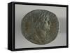 Sestertius of Hadrian, Minted in Rome, Bearing Image of Emperor, Roman Coins Ad-null-Framed Stretched Canvas