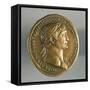 Sestertius of Trajan, Minted in Rome, Bearing Image of Emperor, Recto, Roman Coins AD-null-Framed Stretched Canvas