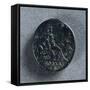 Sestertius of Vespasian Depicting Roma Seated on Seven Hills and Capitoline Wolf-null-Framed Stretched Canvas