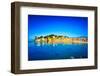 Sestri Levante, Silence Bay Sea Harbor and Beach View. Liguria, Italy-stevanzz-Framed Photographic Print