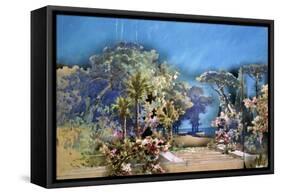 Set Design by Amable Petit and Eugene-Benoit Gardy Depicting Palace Gardens-Giuseppe Verdi-Framed Stretched Canvas