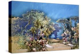 Set Design by Amable Petit and Eugene-Benoit Gardy Depicting Palace Gardens-Giuseppe Verdi-Stretched Canvas