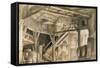 Set Design by Francesco Bagnara, for Norma, Opera by Vincenzo Bellini-null-Framed Stretched Canvas