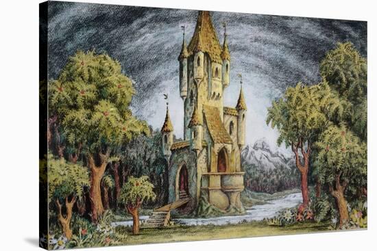 Set Design for a Production of 'Bluebeard's Castle' by Bela Bartok-null-Stretched Canvas