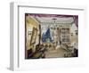 Set Design for Act I of La Boheme, Opera by Ruggero Leoncavallo-null-Framed Giclee Print