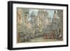 Set Design for Act I of the Opera 'Khovanshchina' (1911), (Gouache on Board)-Konstantin Alekseevich Korovin-Framed Giclee Print