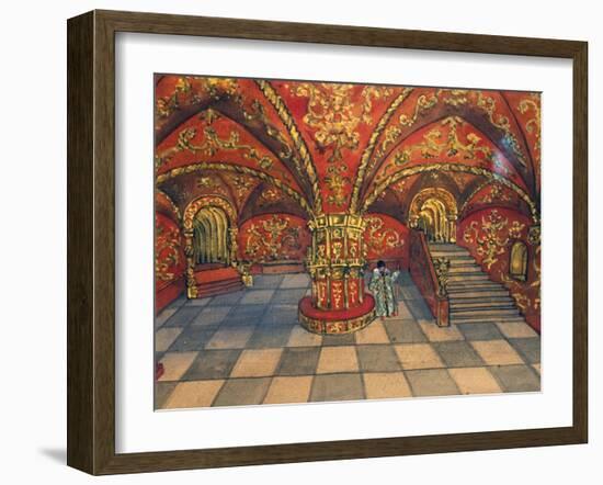 Set Design for Act II of Dmitri, 1902-1903-Antonin Leopold Dvorak-Framed Giclee Print