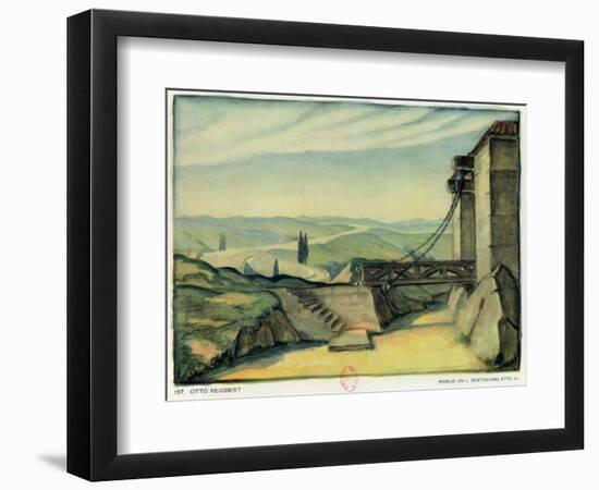 Set Design For Act II of the Opera Fidelio by Ludwig Van Beethoven-Otto Reigbert-Framed Giclee Print