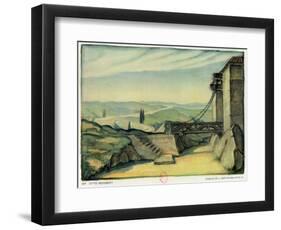Set Design For Act II of the Opera Fidelio by Ludwig Van Beethoven-Otto Reigbert-Framed Giclee Print